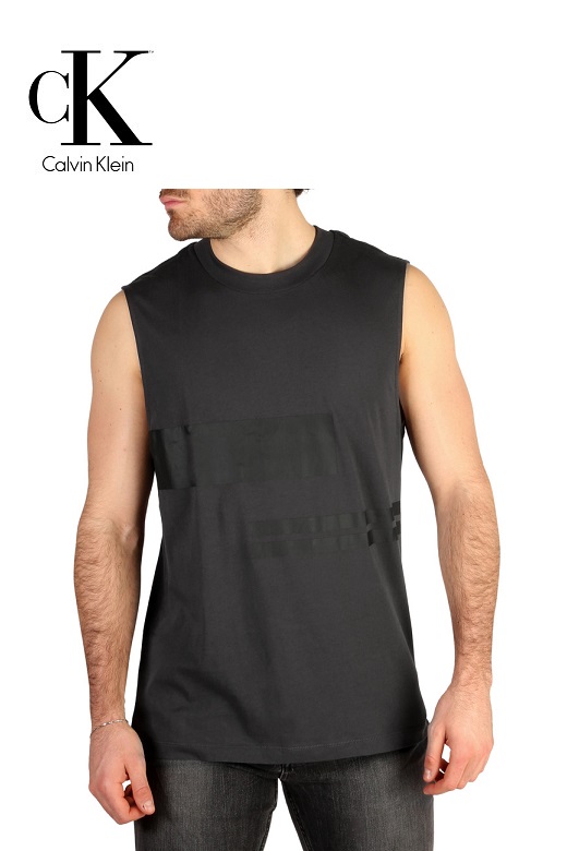 Calvin Klein férfi ujjatlan póló - sötétszürke Calvin Klein férfi ujjatlan póló - sötétszürke