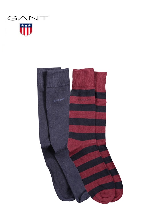Gant férfi zokni - bordó, 2db-os szett Gant férfi zokni - bordó, 2db-os szett