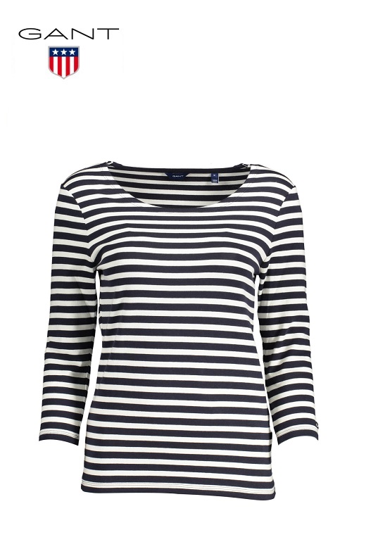 Gant női hosszú ujjú felső - kék csíkos Gant női hosszú ujjú felső - kék csíkos