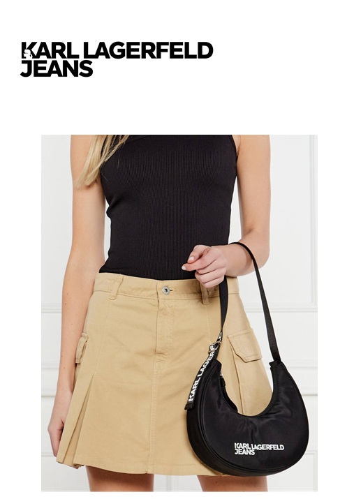 Karl Lagerfeld Jeans Essential Hobo Női Táska - Moon Bag Fekete Karl Lagerfeld Jeans Essential Hobo Női Táska - Moon Bag Fekete