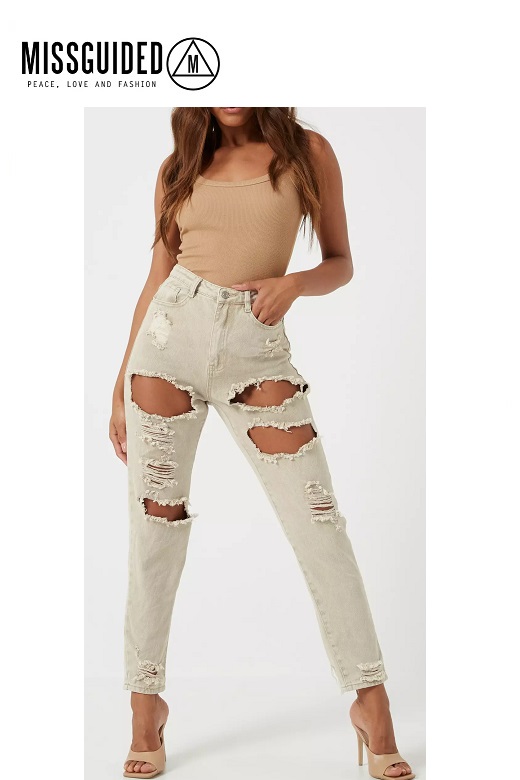 Missguided női farmernadrág magas derék Riot high rise extreme ripped Missguided női farmernadrág magas derék Riot high rise extreme ripped