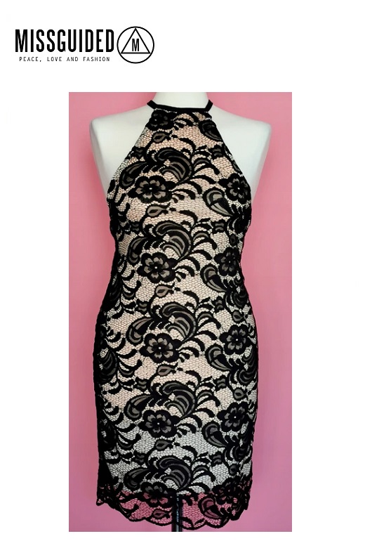 Missguided női ruha kivágott nyak Square neck lace bodycon dress Missguided női ruha kivágott nyak Square neck lace bodycon dress