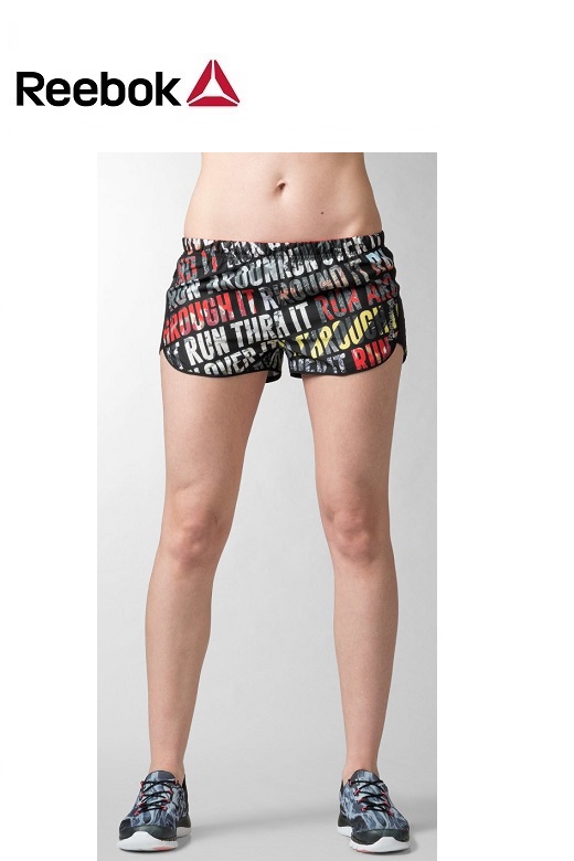 Reebok női futónadrág, rövidnadrág, sort Reebok női futónadrág, rövidnadrág, sort
