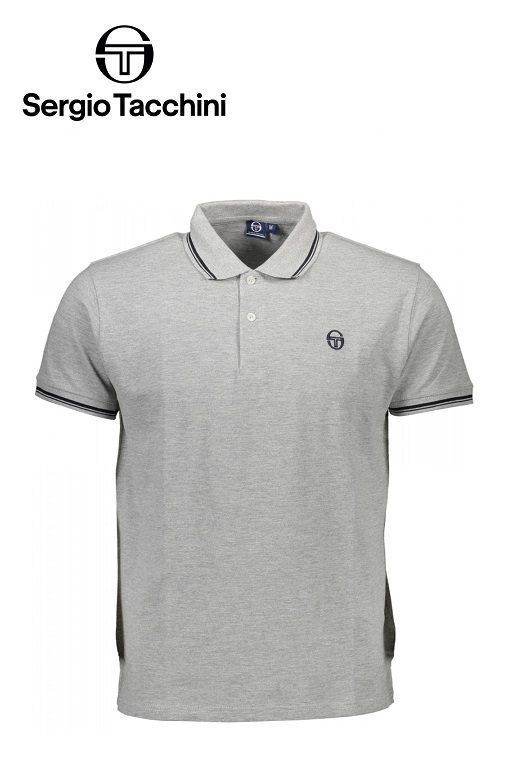 Sergio Tacchini férfi galléros póló világosszürke Sergio Tacchini férfi galléros póló világosszürke