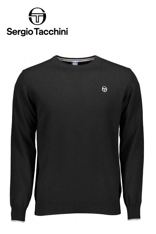 Sergio Tacchini férfi pulóver szvetter fekete Sergio Tacchini férfi pulóver szvetter fekete