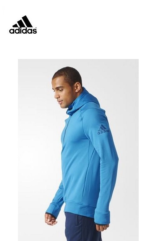 Adidas férfi edző pulóver kapucnival Climaheat