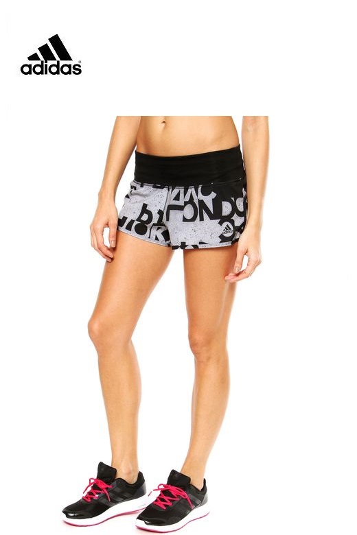 Adidas női fitness rövidnadrág gym short AOP