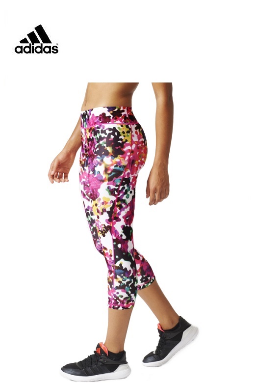 Adidas női leggings rövidszárú Flower