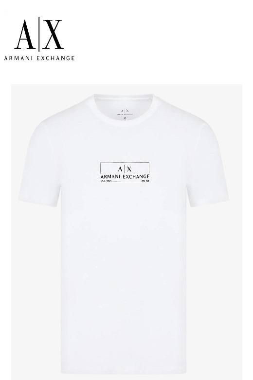 Armani Exchange férfi póló - fehér