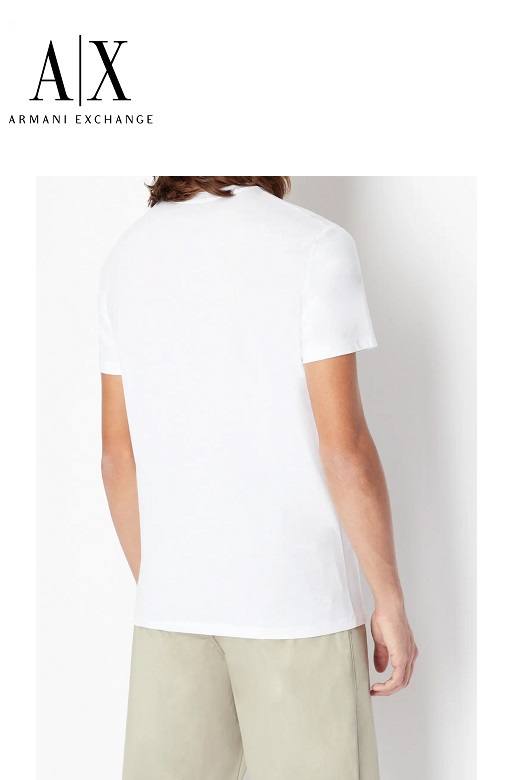 Armani Exchange férfi póló - fehér
