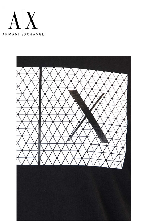 Armani Exchange férfi póló - fekete