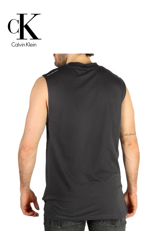 Calvin Klein férfi ujjatlan póló - sötétszürke