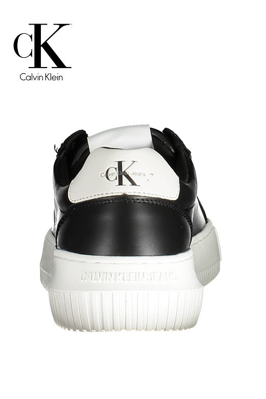 Calvin Klein női utcai cipő - fekete Bőr Chunky Cupsole