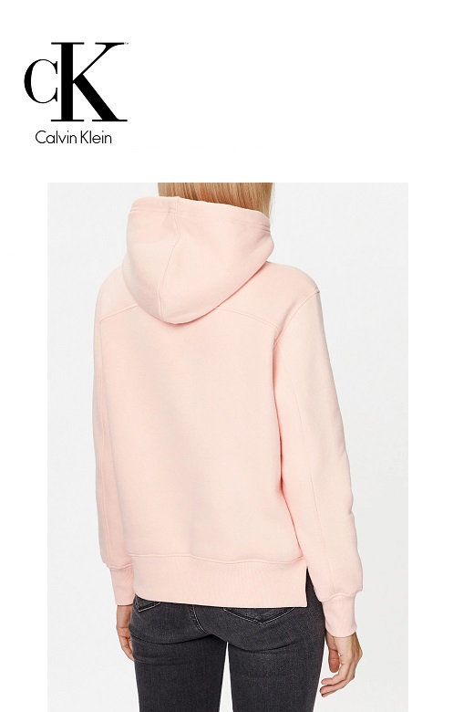 Calvin Klein női pulóver kapucnis - rózsaszín