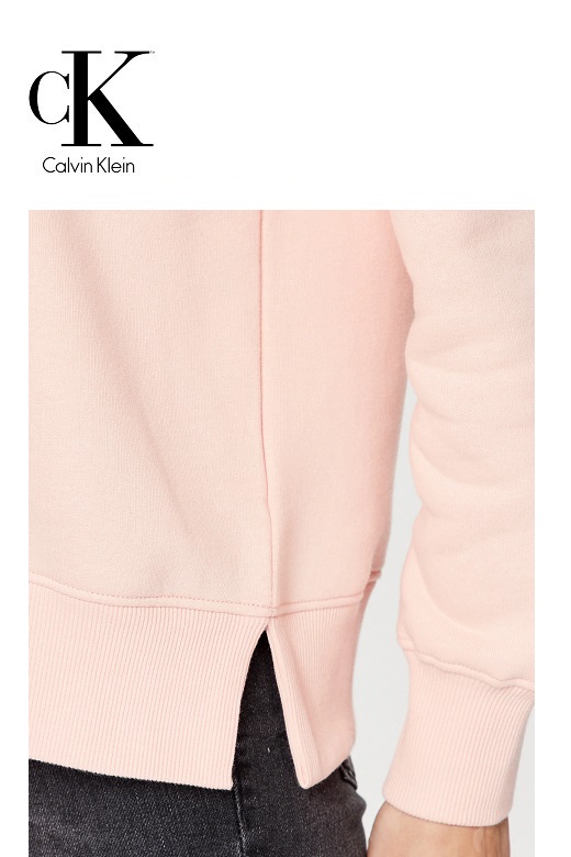 Calvin Klein női pulóver kapucnis - rózsaszín