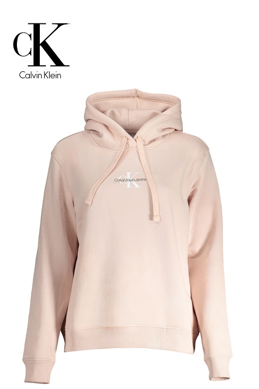 Calvin Klein női pulóver kapucnis - rózsaszín