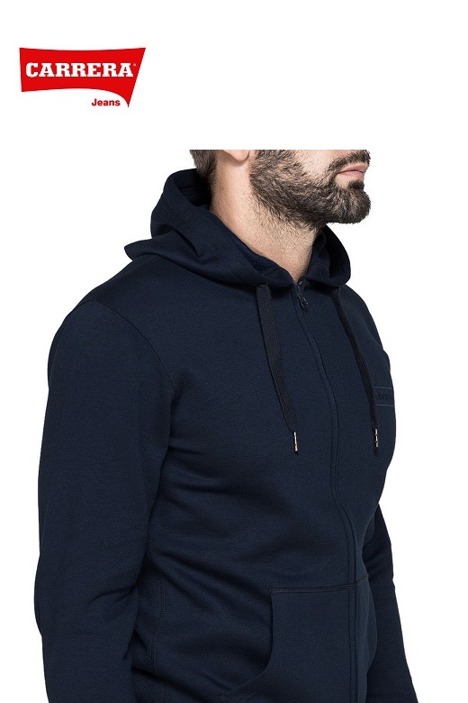 Carrera Jeans férfi kapucnis pulóver kék 