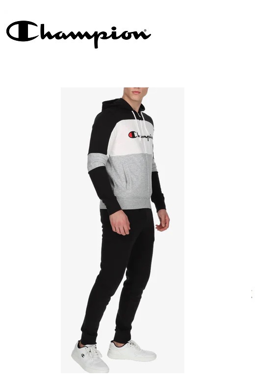 Champion férfi melegítőszett - kapucnis mintás