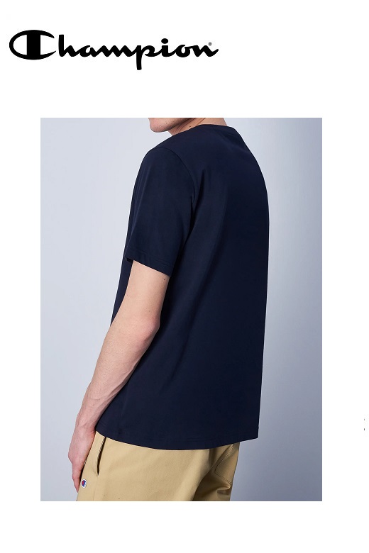 Champion férfi póló - sötétkék Basic