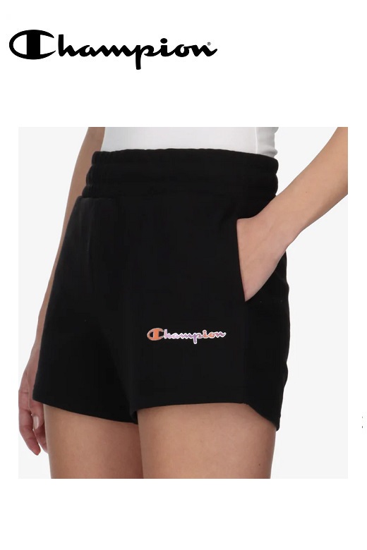 Champion női rövidnadrág - fekete Raw logo