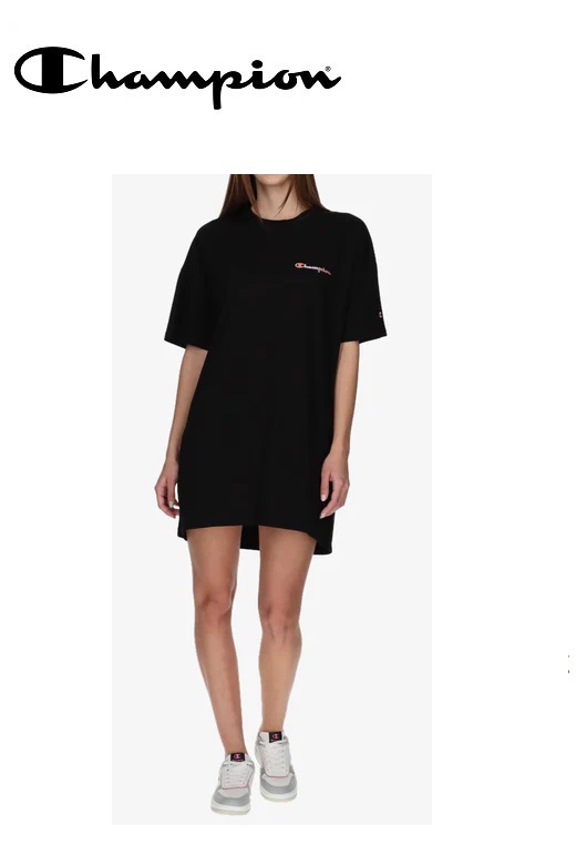 Champion női ruha - fekete raw logo
