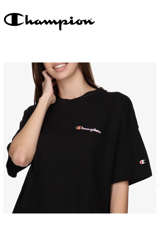 Champion női ruha - fekete raw logo