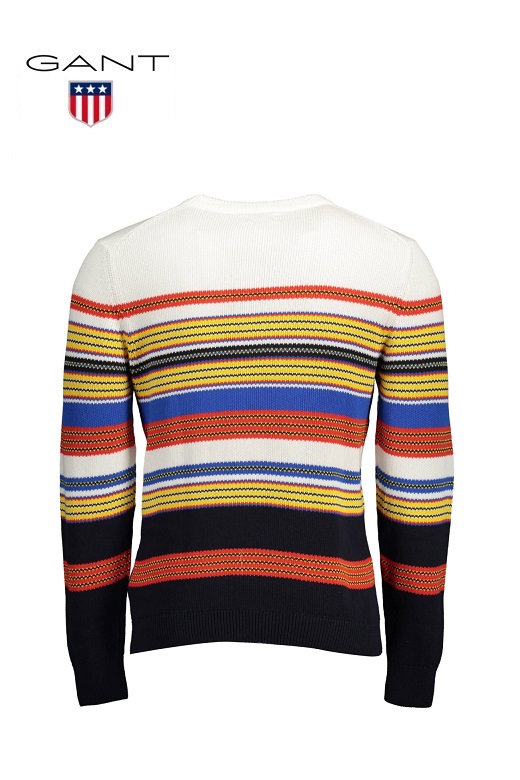 Gant férfi kötött pulóver - csíkos pamut