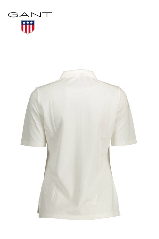 Gant női galléros póló - fehér, pamut