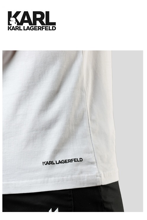 Karl Lagerfeld férfi Relax Fit póló - Fehér