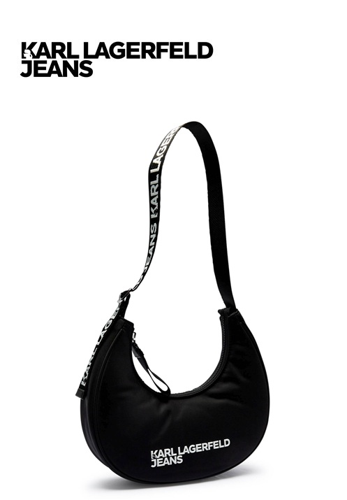 Karl Lagerfeld Jeans Essential Hobo Női Táska - Moon Bag Fekete