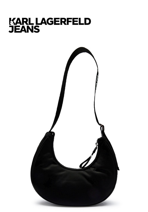 Karl Lagerfeld Jeans Essential Hobo Női Táska - Moon Bag Fekete