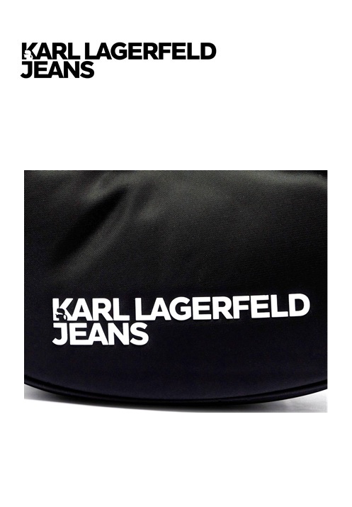Karl Lagerfeld Jeans Essential Hobo Női Táska - Moon Bag Fekete