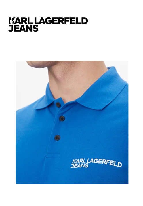 Karl Lagerfeld Jeans Férfi Pólóing - Kék