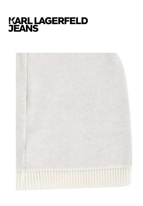 Karl Lagerfeld Jeans Női Kötött Sapka - Off-White, Törtfehér