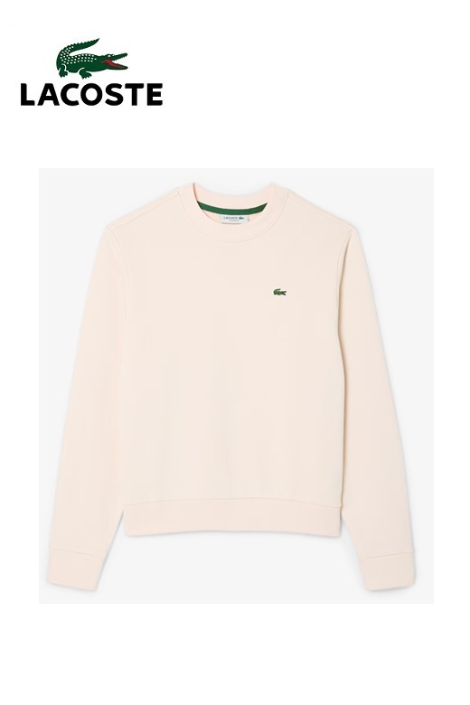 Lacoste női pulóver crew sweater - rózsaszín
