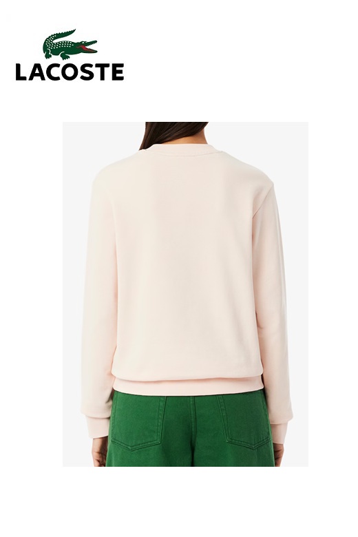 Lacoste női pulóver crew sweater - rózsaszín