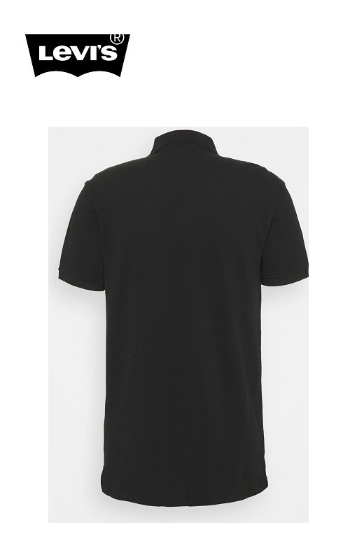 Levi's férfi galléros póló - fekete