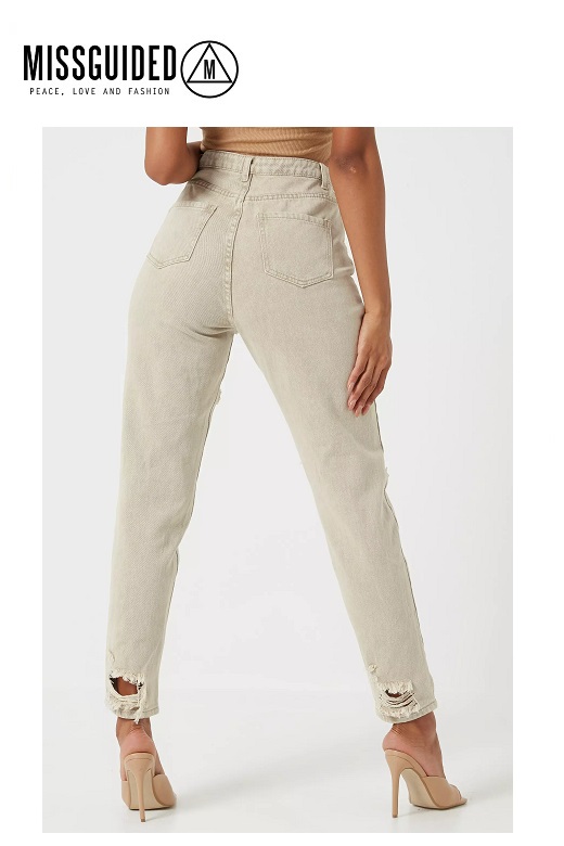 Missguided női farmernadrág magas derék Riot high rise extreme ripped