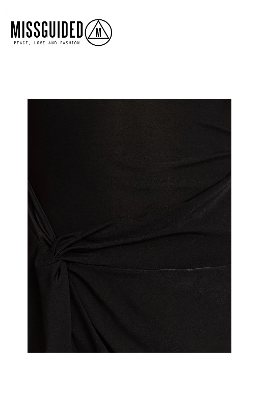Missguided női koktélruha Slinky cami twist bodycon 