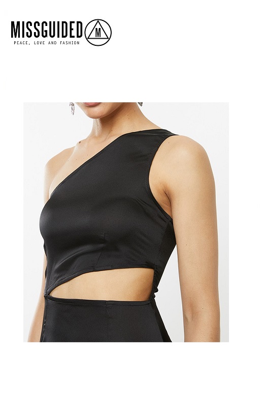 Missguided női ruha One shoulder cut out maxi dress 
