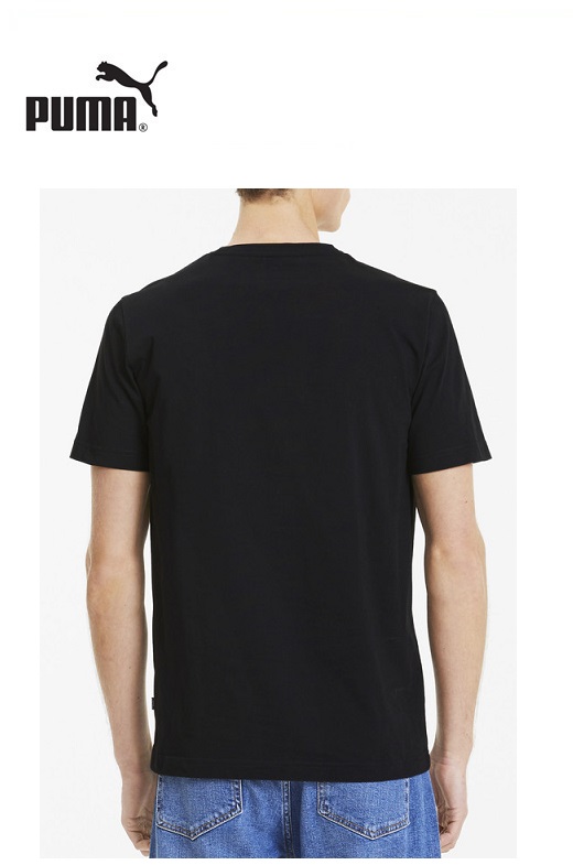 Puma férfi póló fekete Flock Graphic Tee