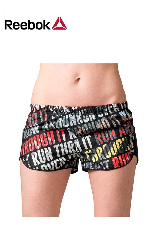 Reebok női futónadrág, rövidnadrág, sort
