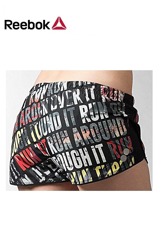 Reebok női futónadrág, rövidnadrág, sort