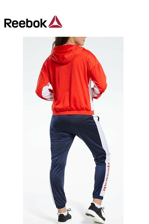 Reebok női melegítő együttes - piros, kapucnis