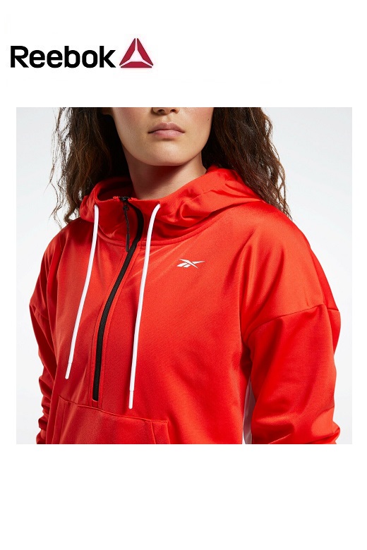 Reebok női melegítő együttes - piros, kapucnis