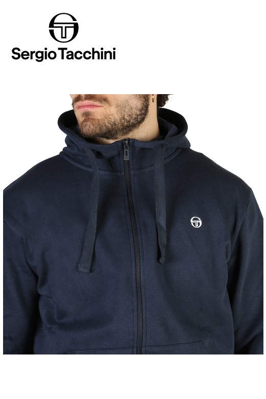 Sergio Tacchini férfi kapucnis pulóver sötétkék