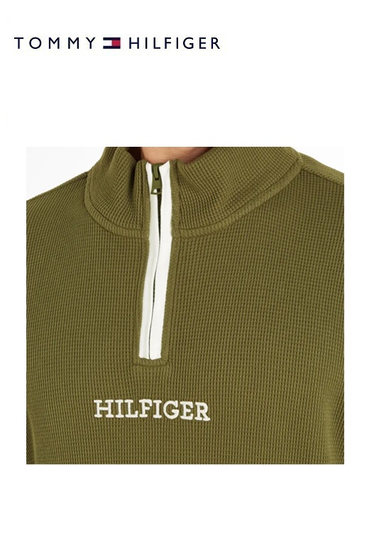 Tommy Hilfiger Férfi pulóver szvetter - khaki