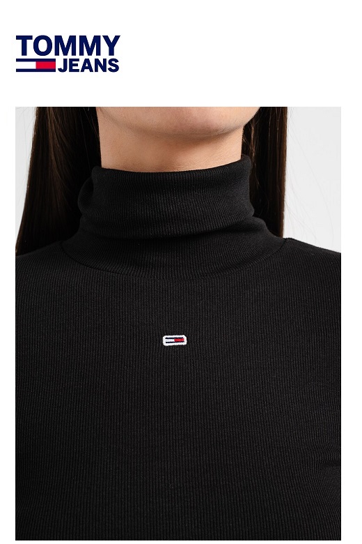 Tommy Jeans női garbó - fekete 