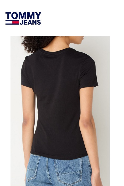 Tommy Jeans női póló - fekete