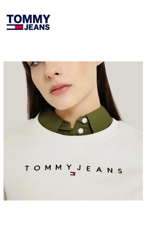 Tommy Jeans női pulóver - bézs